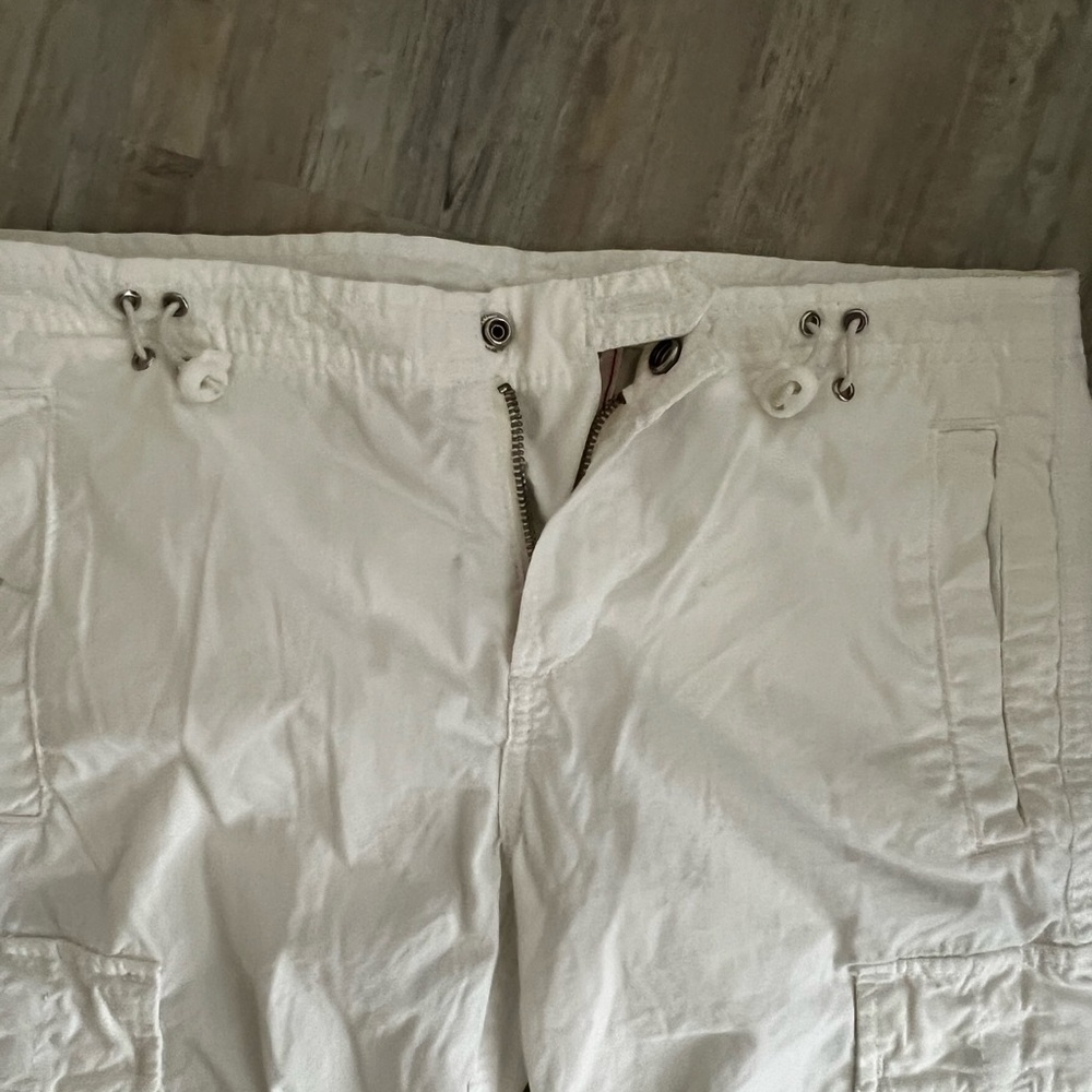 True Religion Women's White Straight Leg Cargo Pants 25/31 - Picture 2 of 9